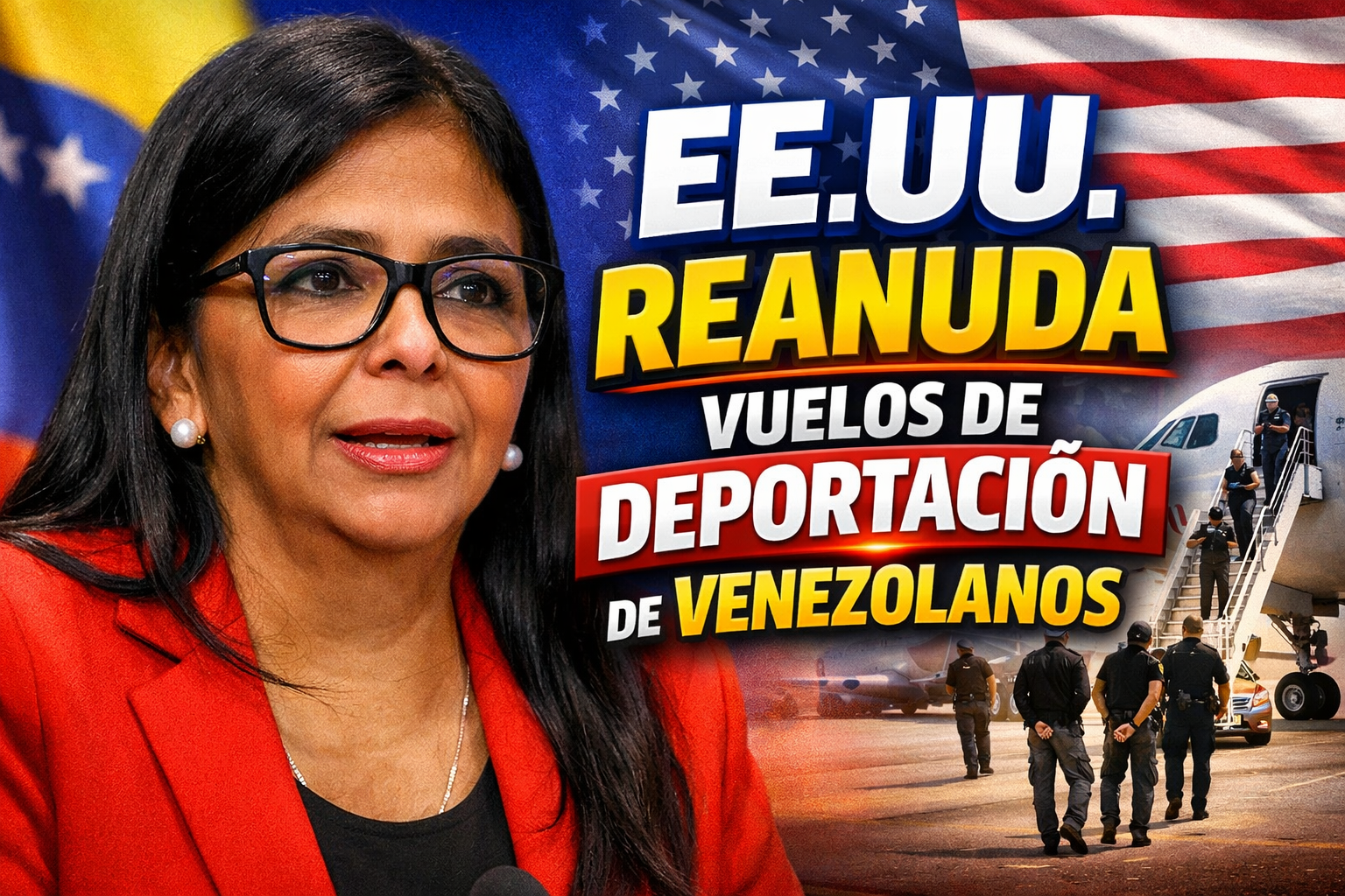 EE.UU. reanuda vuelos de deportación de venezolanos migrantes repatriados de Phoenix a Caracas bajo política de Trump