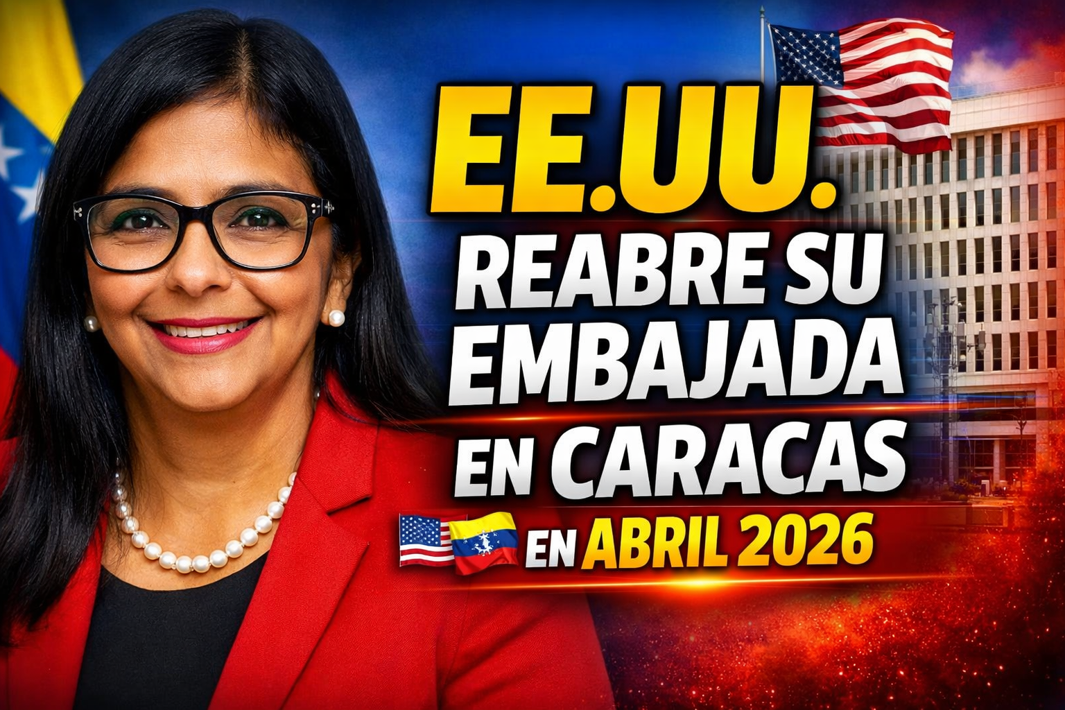 EE.UU. reabre su embajada en Caracas en abril 2026 así están los trámites de visa actualmente
