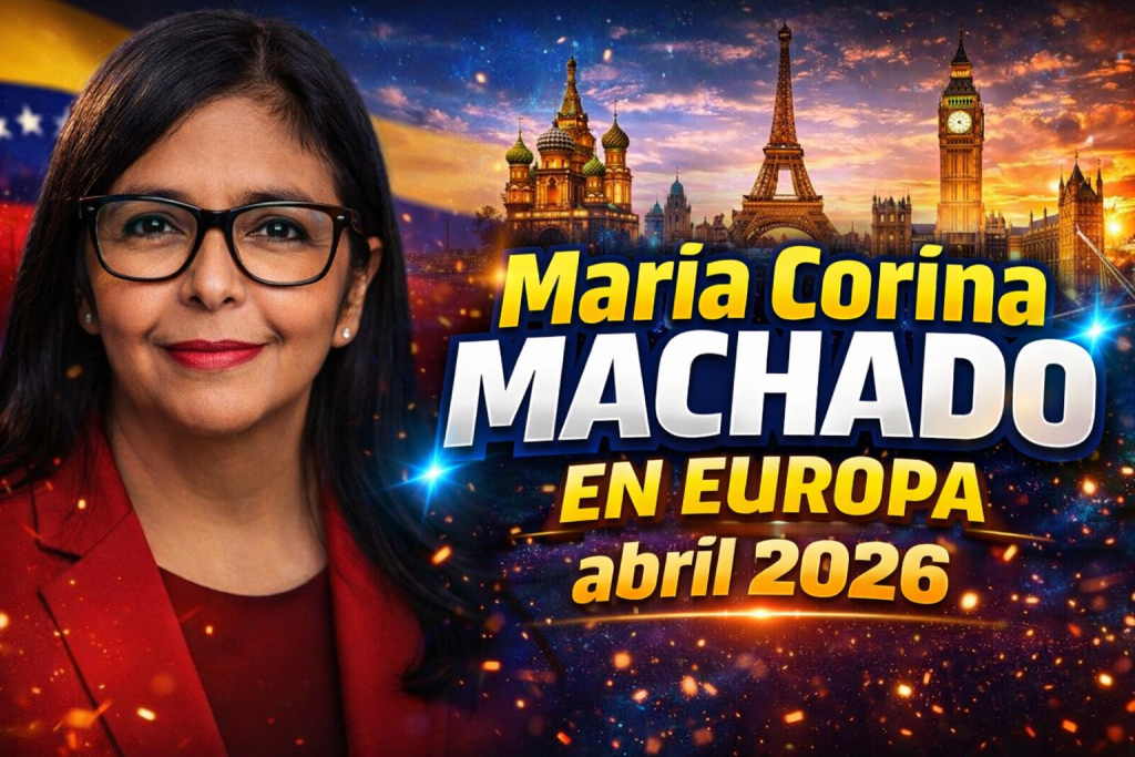 María Corina Machado en Europa abril 2026 agenda internacional y reuniones clave con líderes europeos