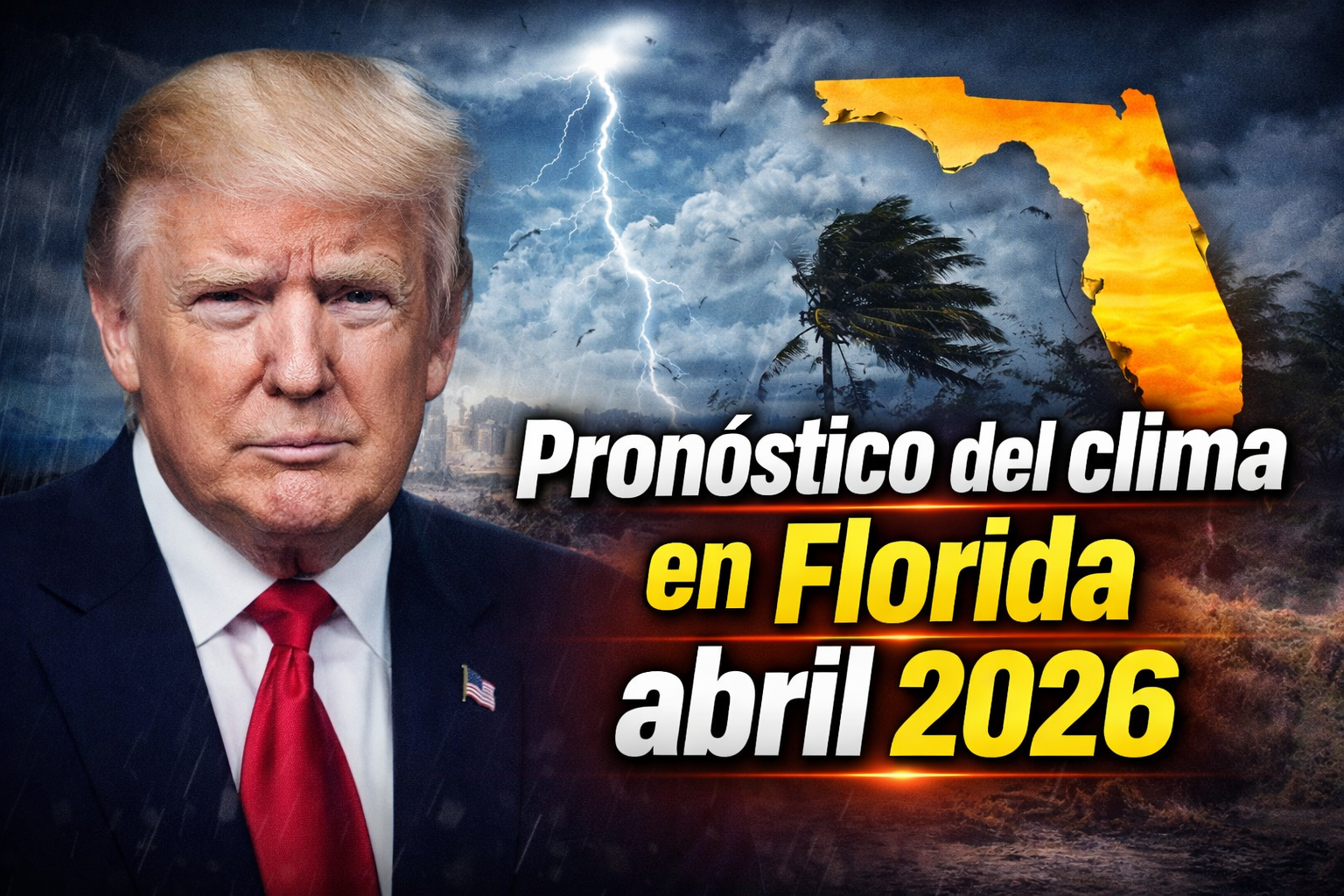 Pronóstico del clima en Florida abril 2026 riesgo de inundaciones y alertas del Servicio Meteorológico Nacional