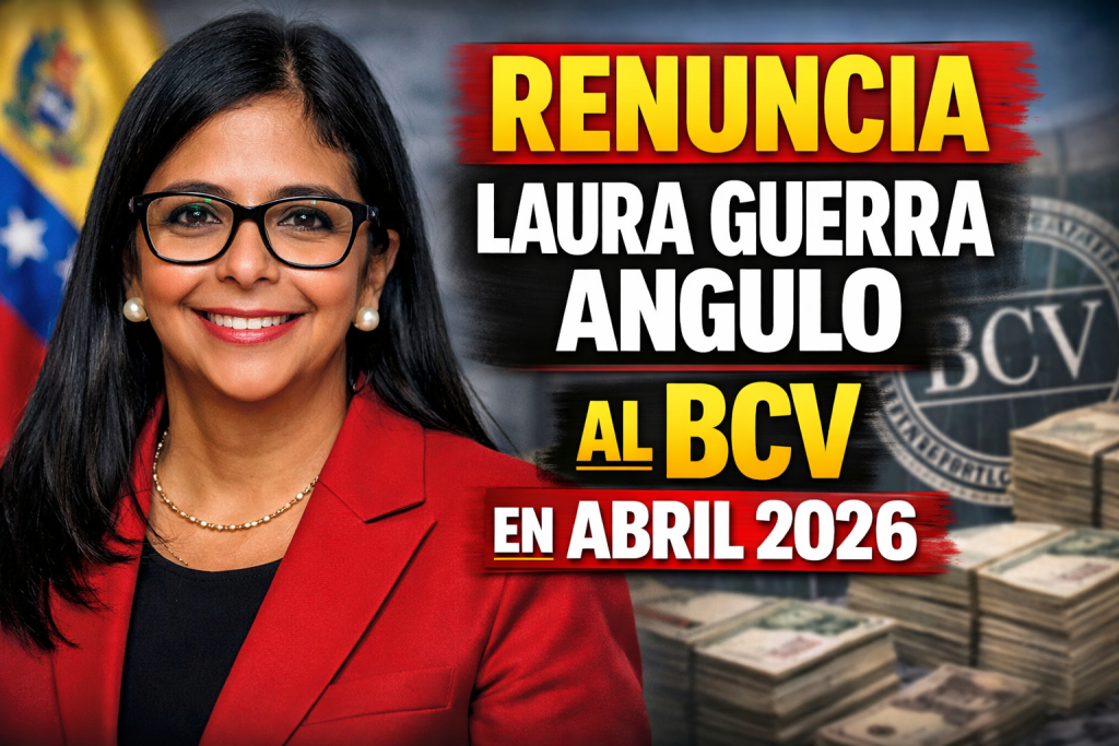 Renuncia Laura Guerra Angulo al BCV en abril 2026 claves del cambio económico en Venezuela